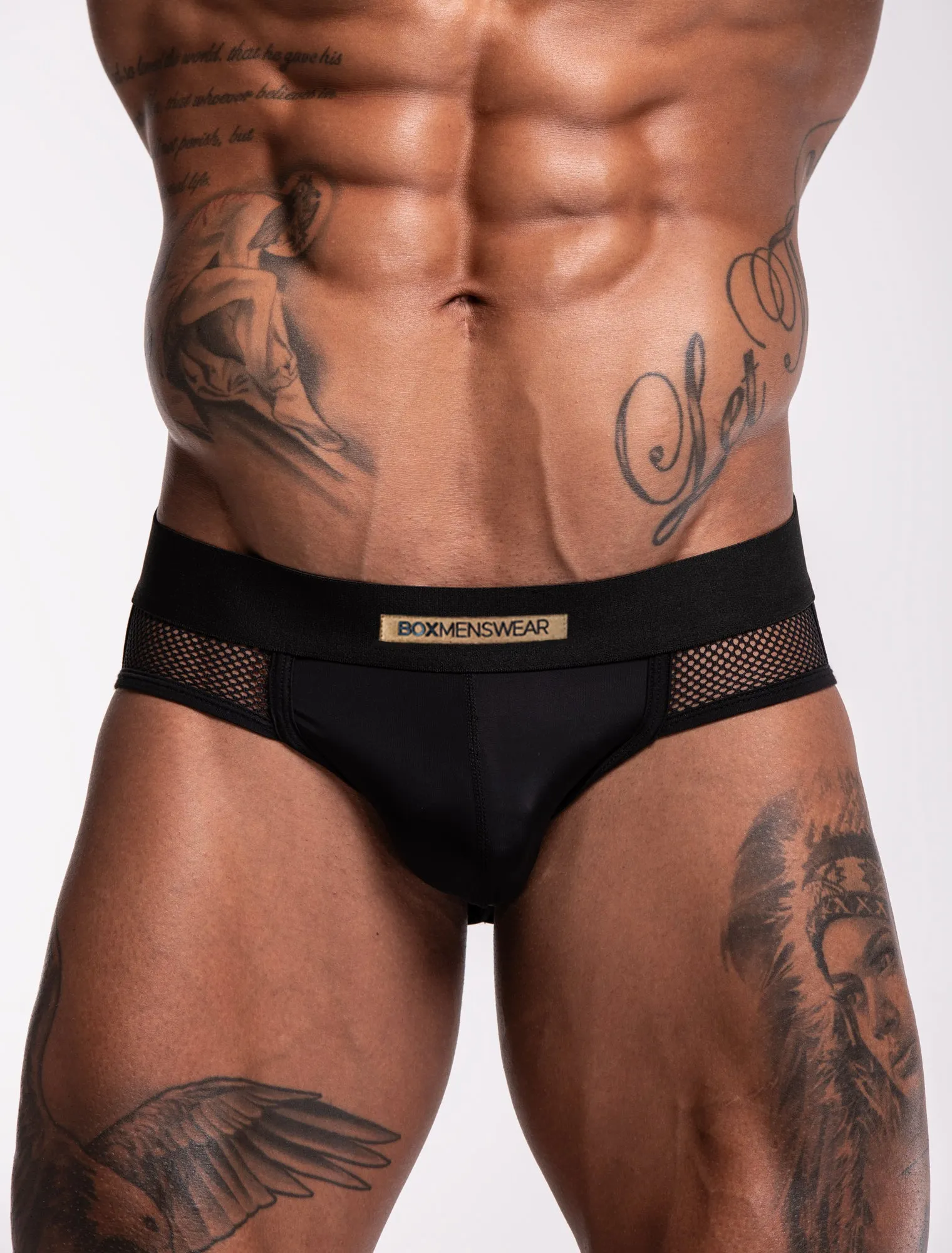 Totally Transparent Varsity Mesh Jockstrap 3.0 - Black