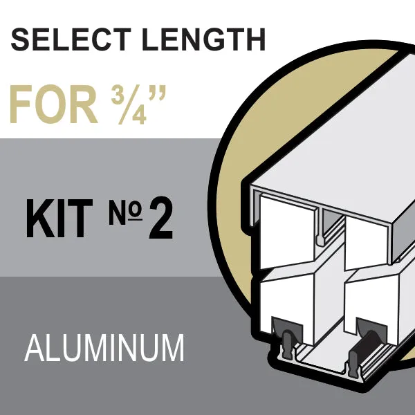 Track Assembly 2, Satin Clear Anodized