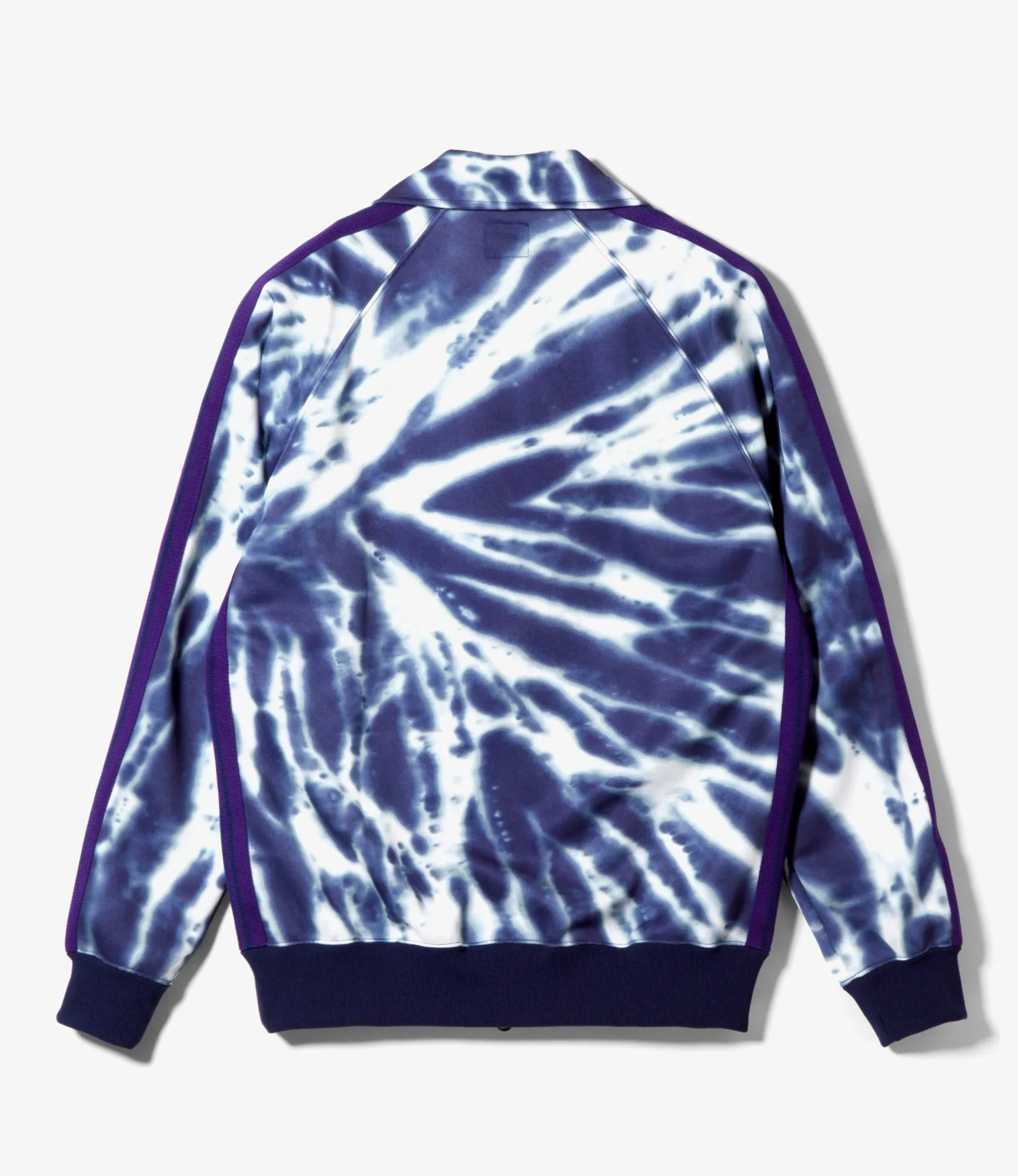 Track Jacket - Poly Smooth - Tie Dye Printed - Navy