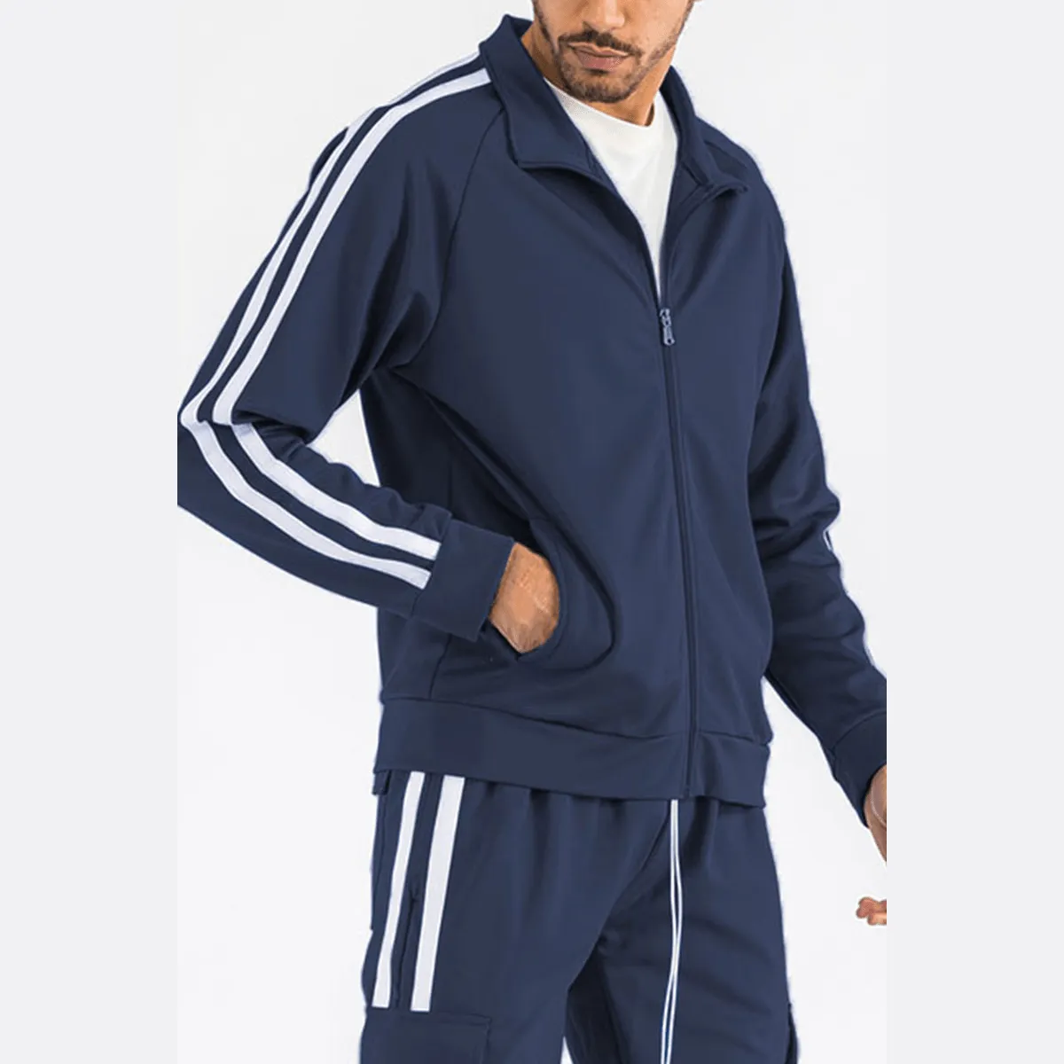 Two Stripe Track Jacket - Zip Up