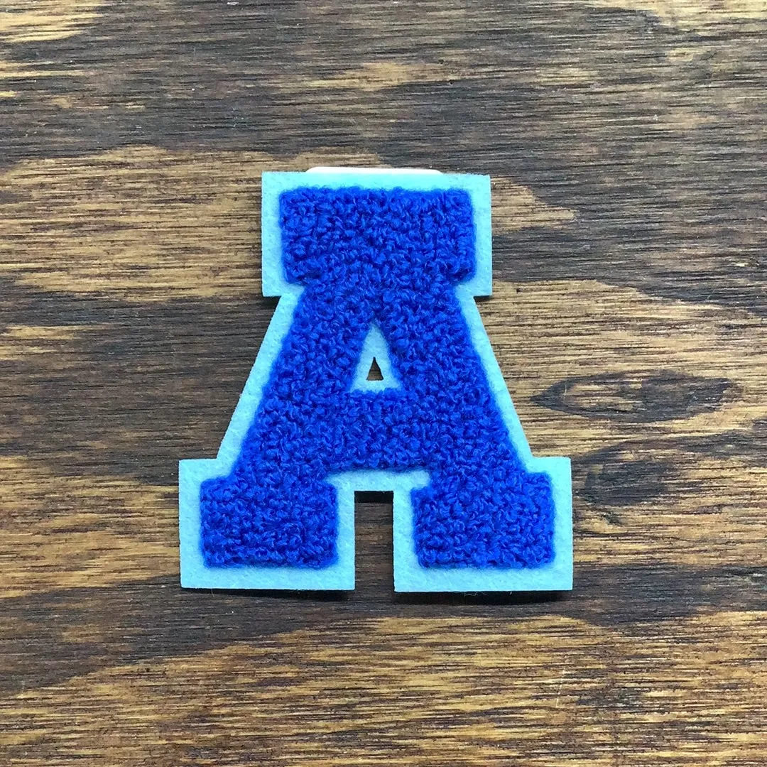 Varsity Letter Patch Chenille Alphabet Mix