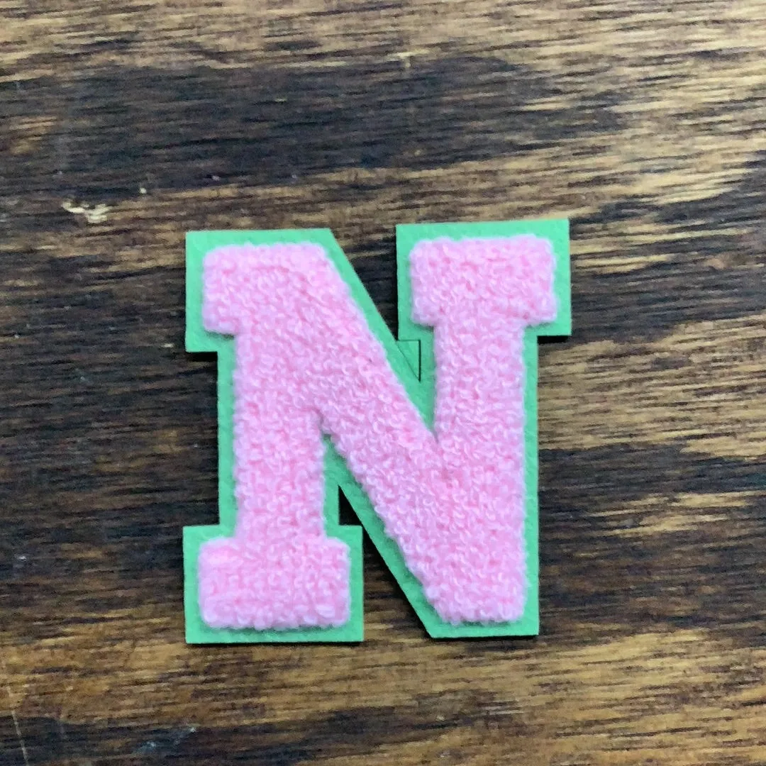 Varsity Letter Patch Chenille Alphabet Mix