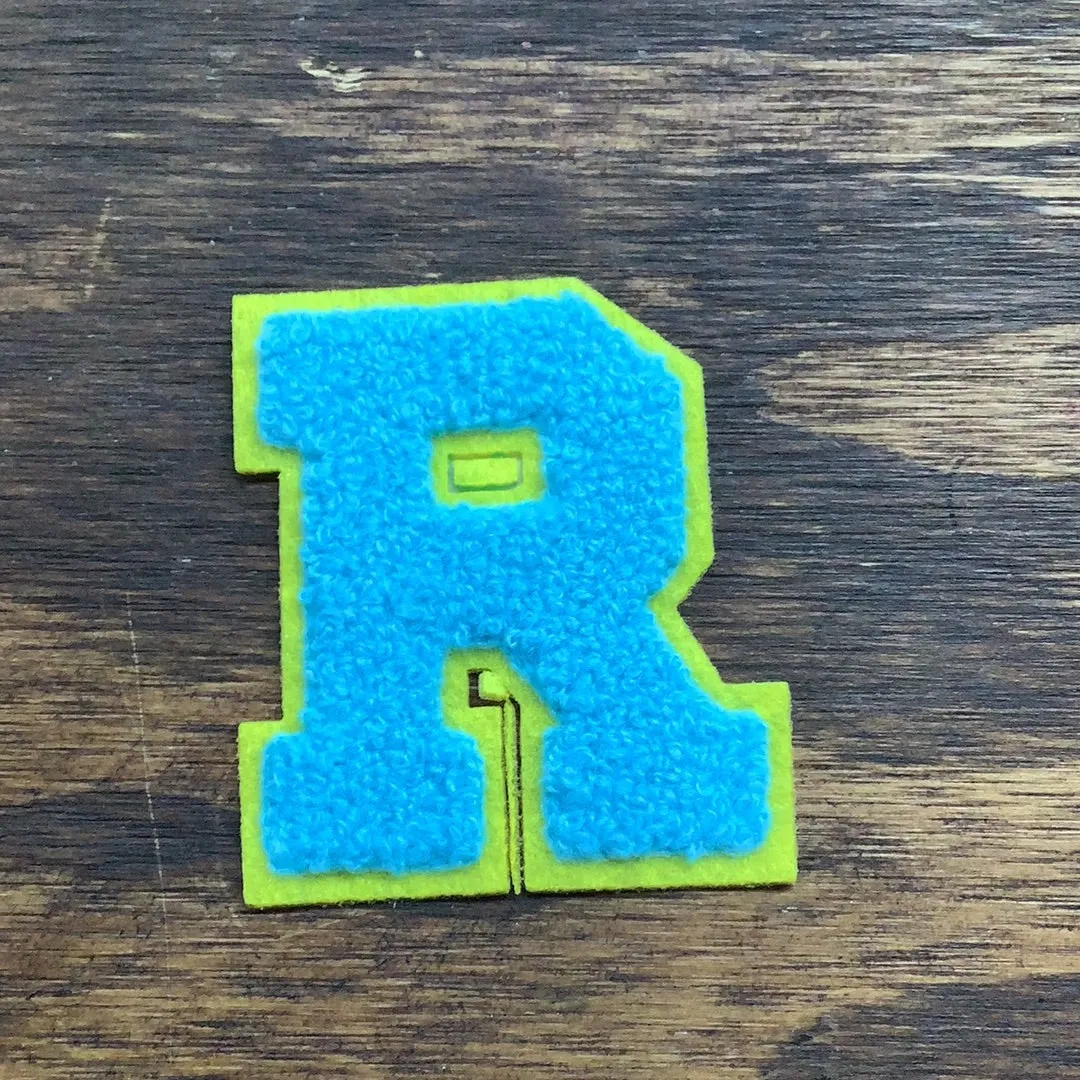 Varsity Letter Patch Chenille Alphabet Mix