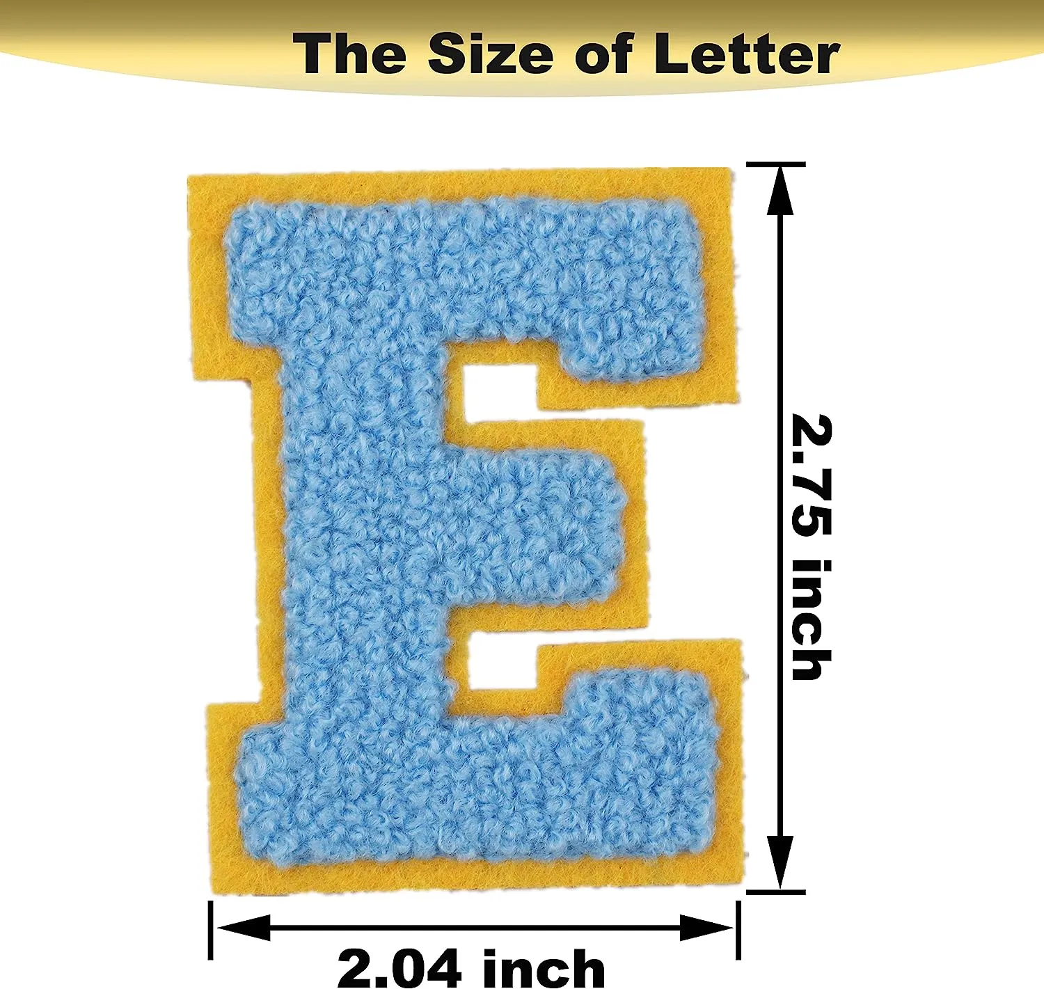 Varsity Letter Patch Chenille Alphabet Mix