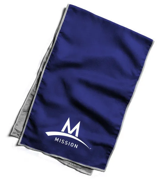 Varsity Microfiber Cooling Towel | Navy