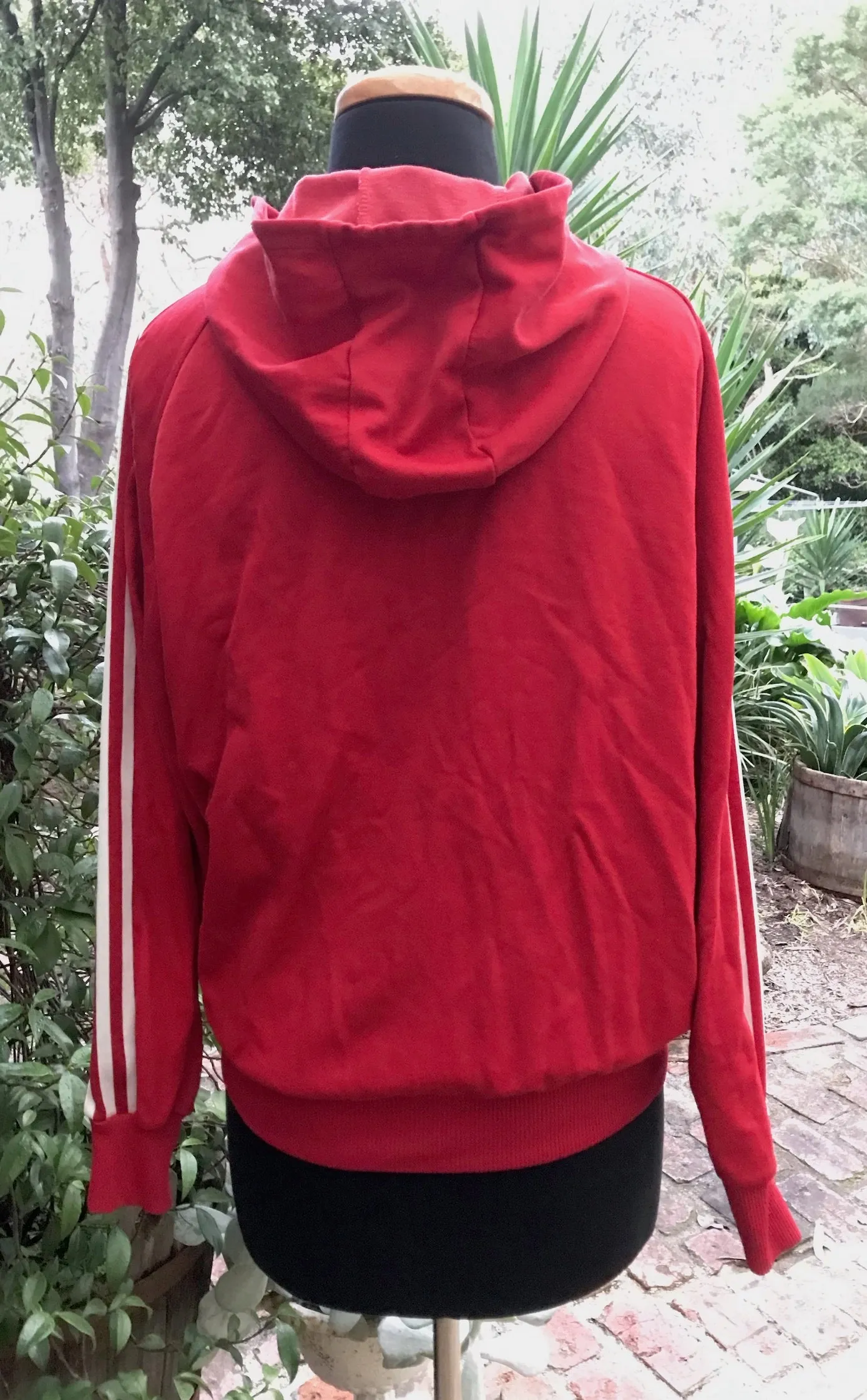 Vintage Adidas Track Top with Hood  #C236  FREE AUS POSTAGE