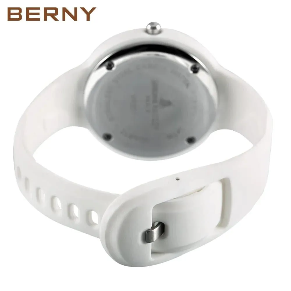 Women's Waterproof Watches with Silicone Sports Strap - Berny MR201